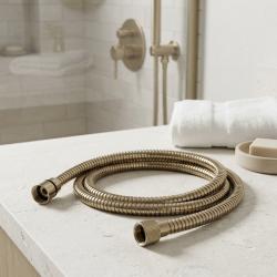 PB Unix flexible de douche métal 150 cm laiton naturel avec 1 raccord conique 1/2 1208958327